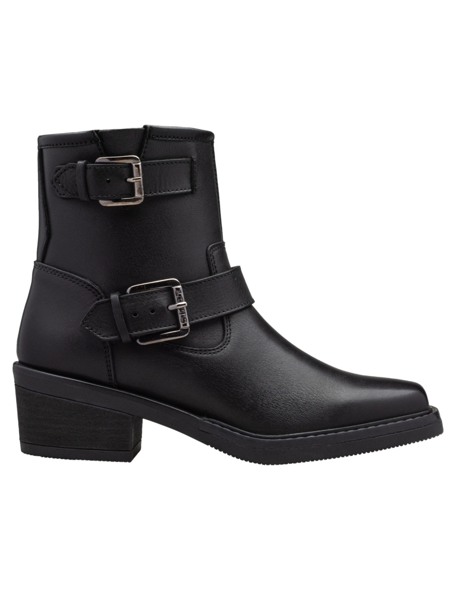 Bota arriba del tobillo de piel para mujer 5