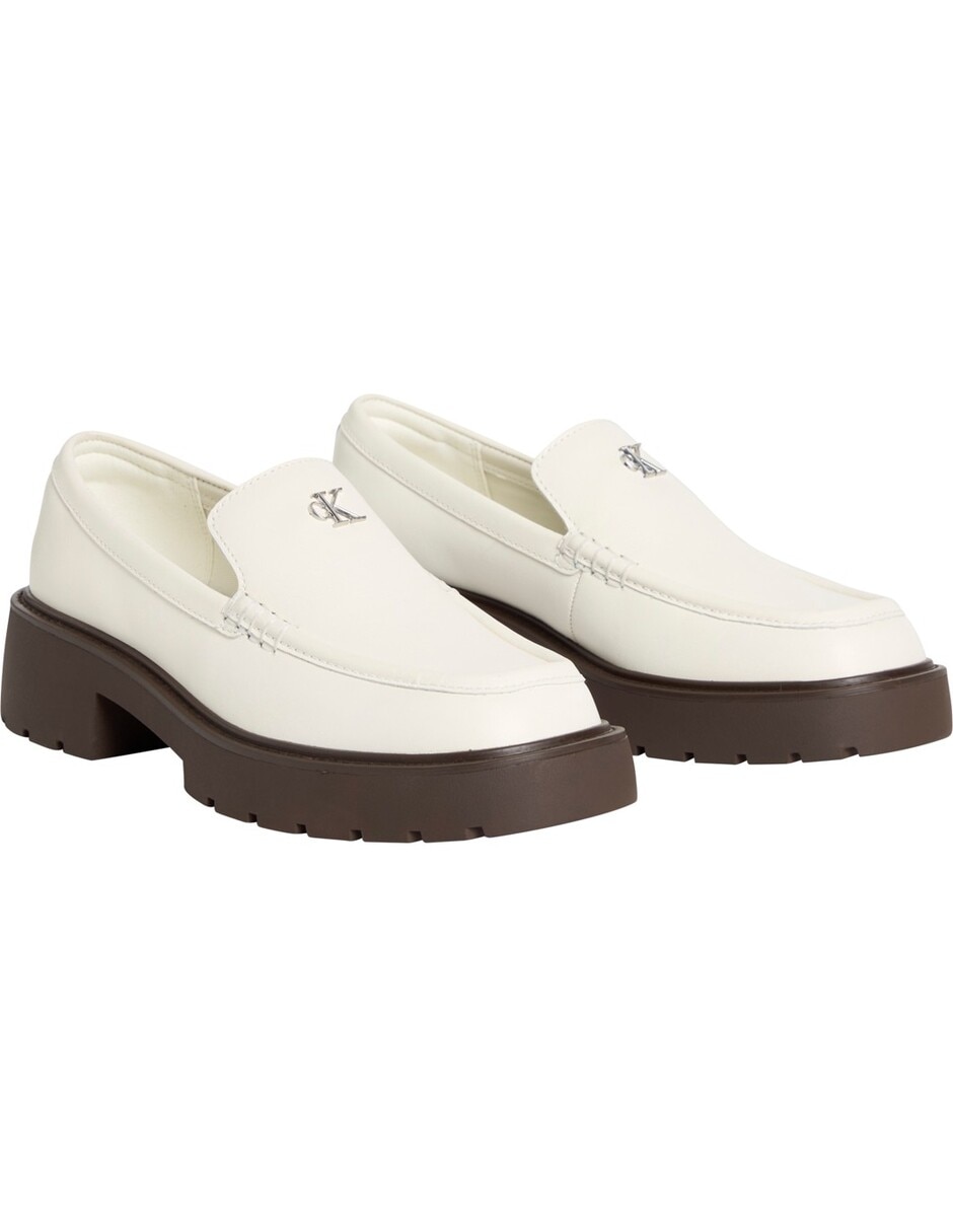 Zapato bruna de cuero para mujer 2