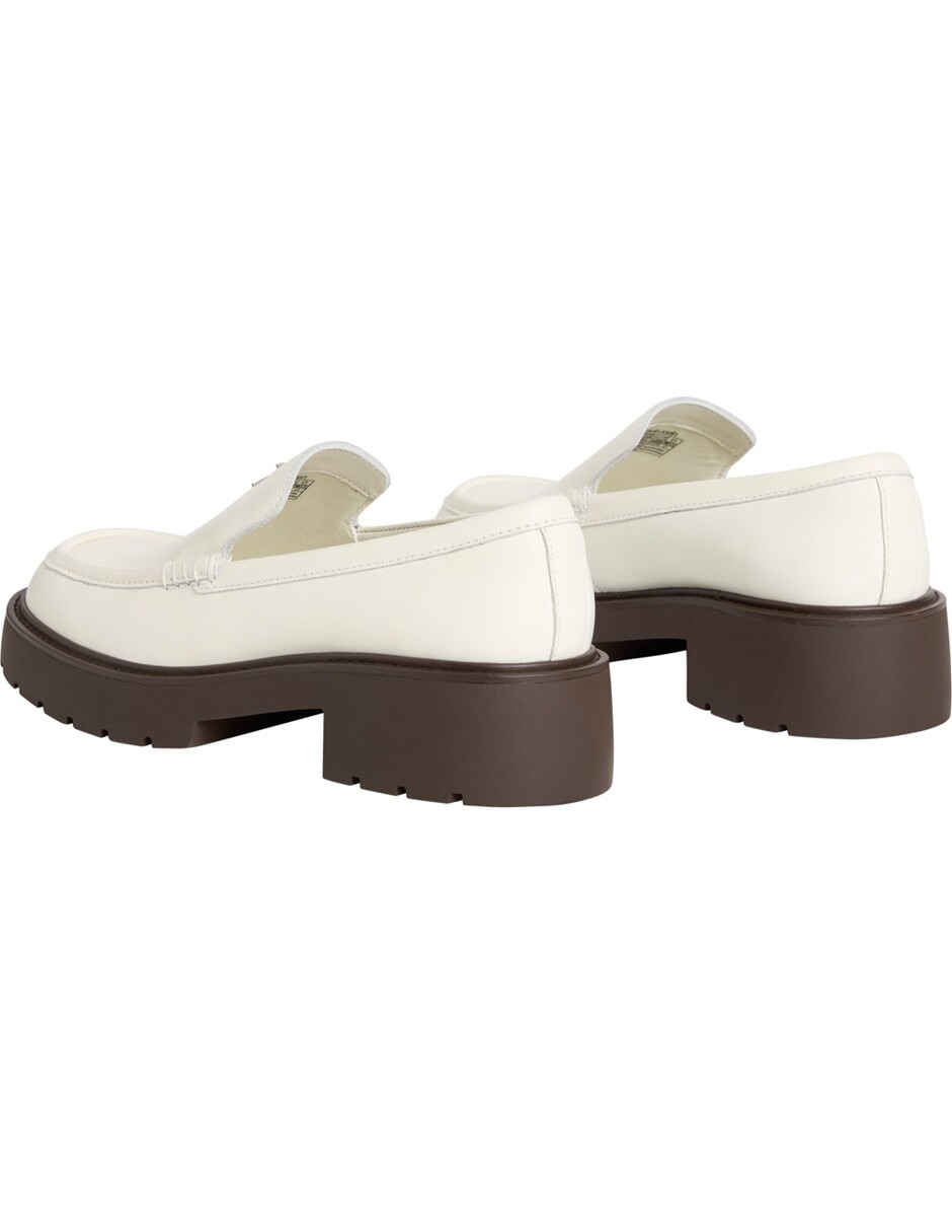 Zapato bruna de cuero para mujer 3