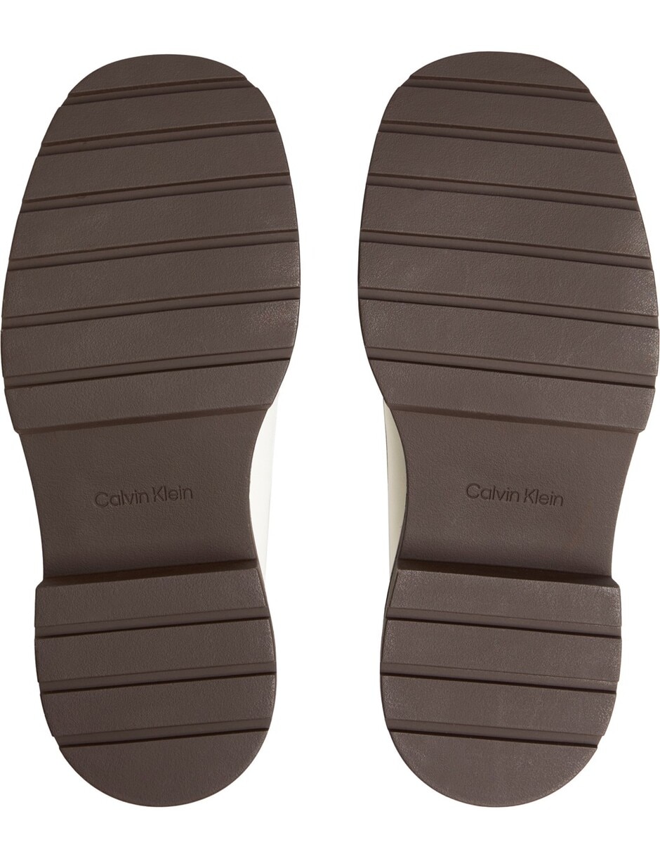 Zapato bruna de cuero para mujer 4
