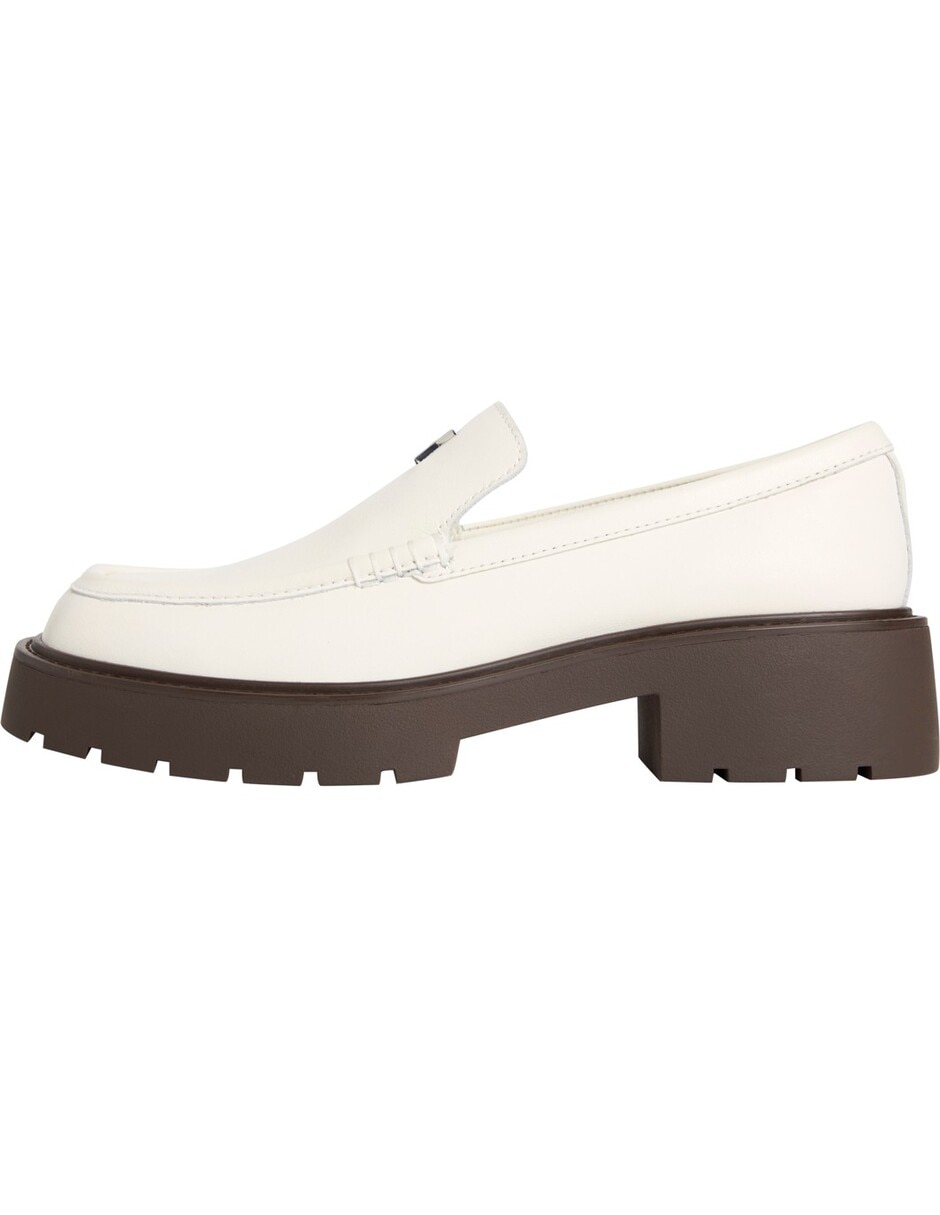 Zapato bruna de cuero para mujer 5