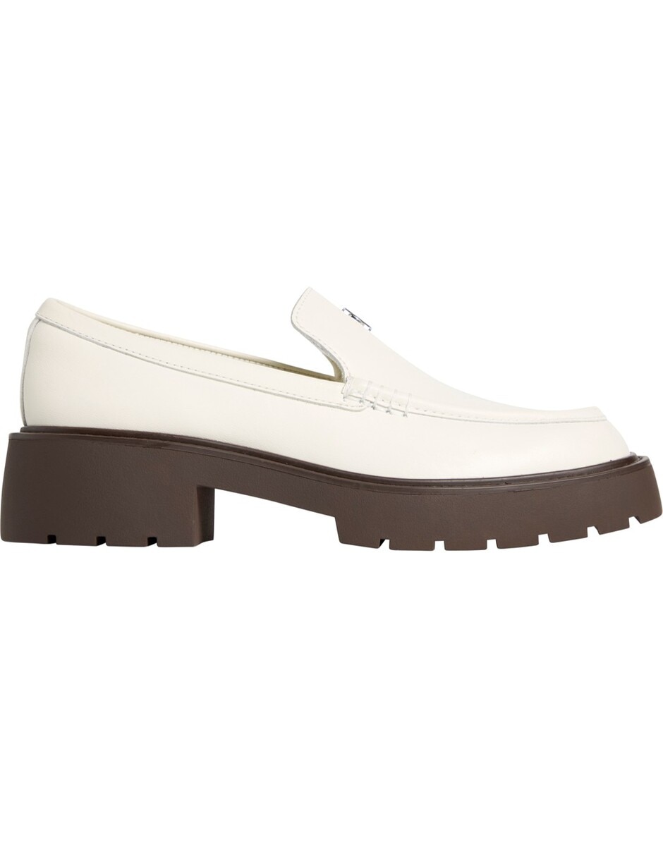 Zapato bruna de cuero para mujer