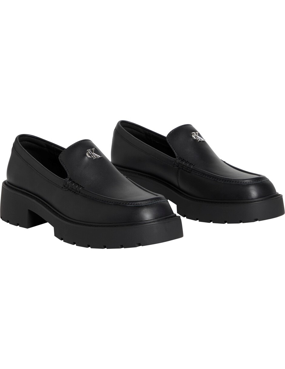 Zapato bruna de cuero para mujer 2