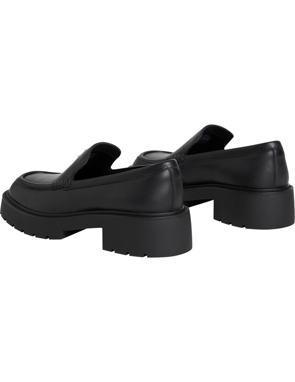 Zapato bruna de cuero para mujer 3