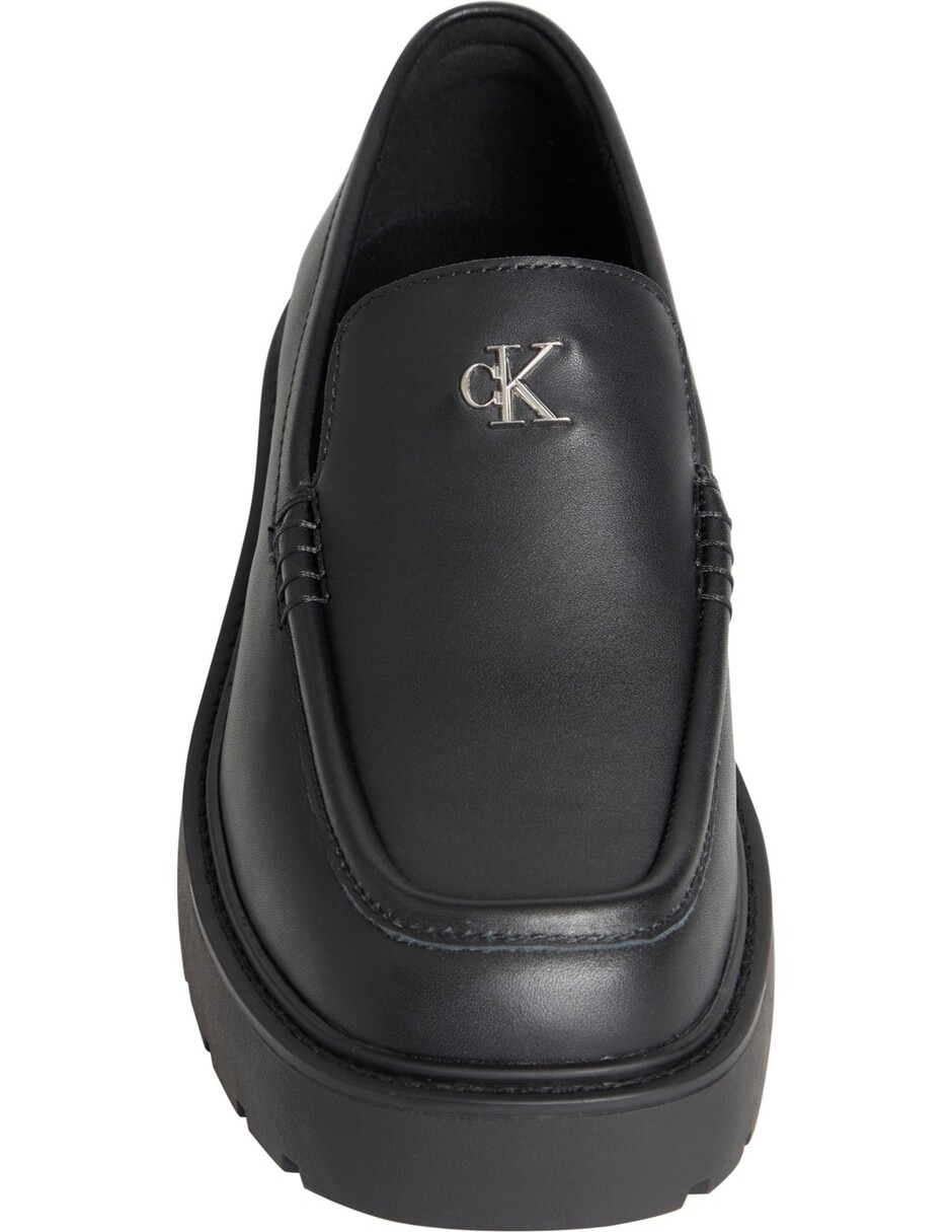 Zapato bruna de cuero para mujer 4