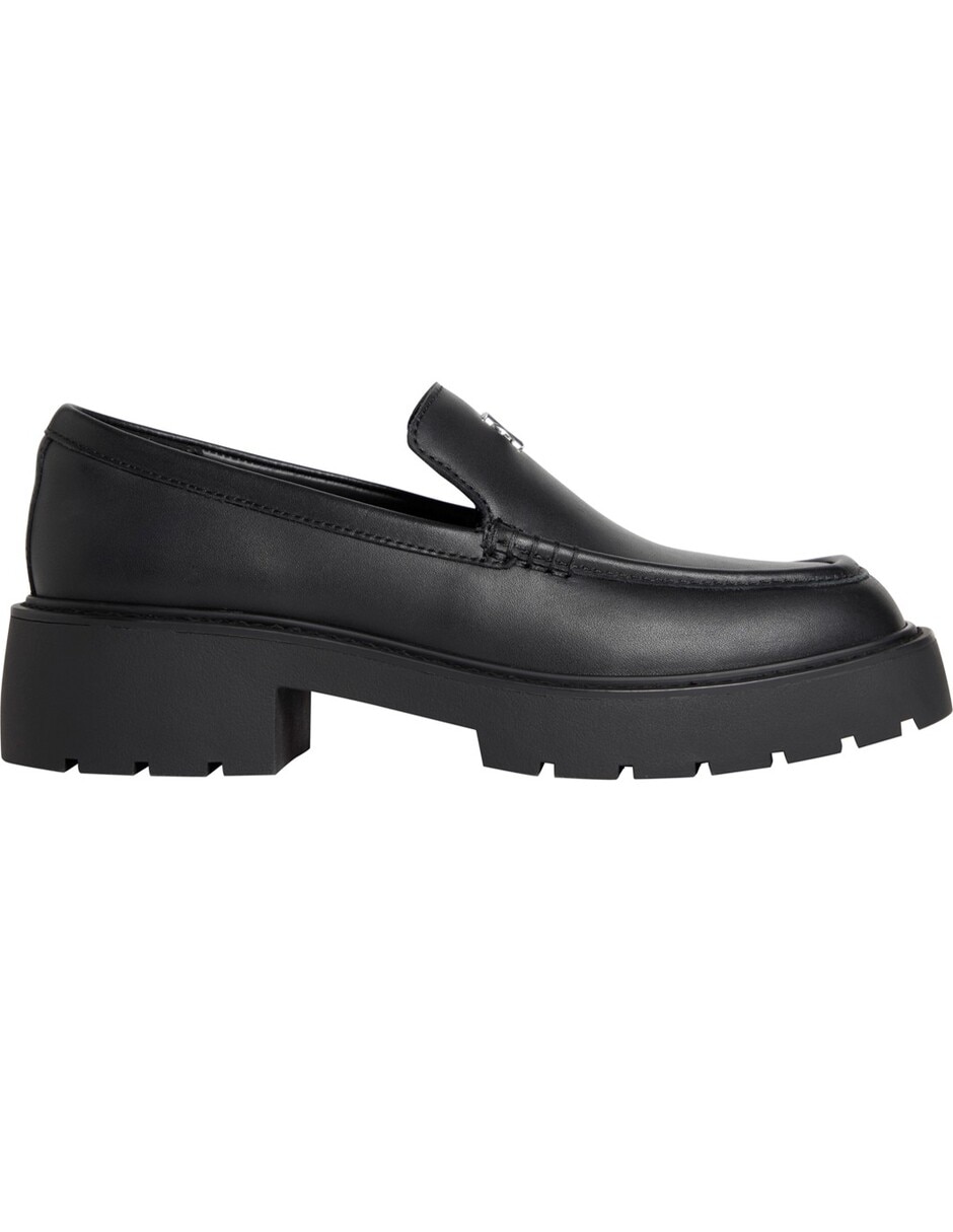 Zapato bruna de cuero para mujer