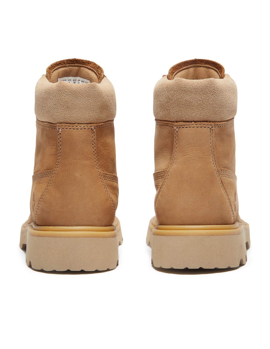 Bota arriba del tobillo de piel para mujer 4