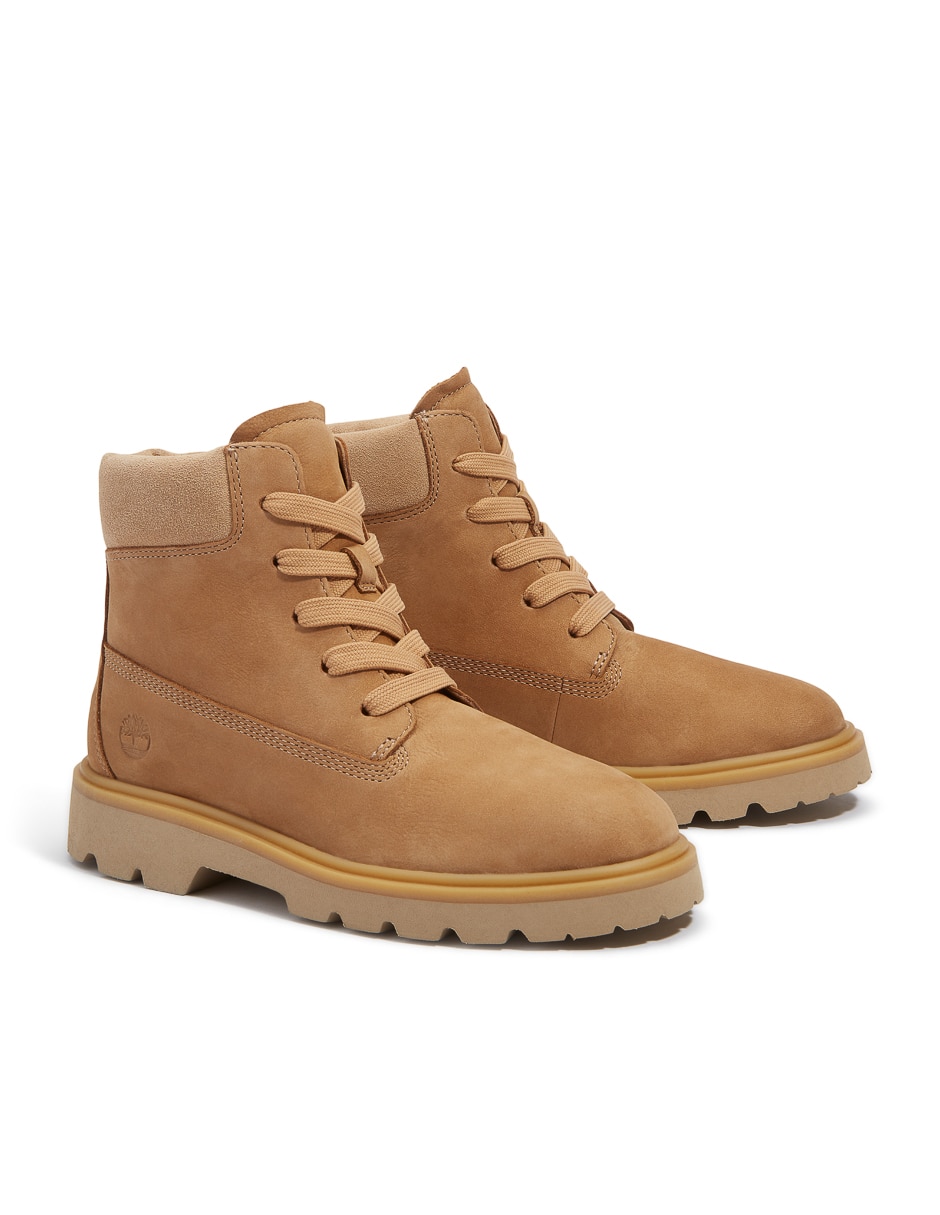 Bota arriba del tobillo de piel para mujer 5