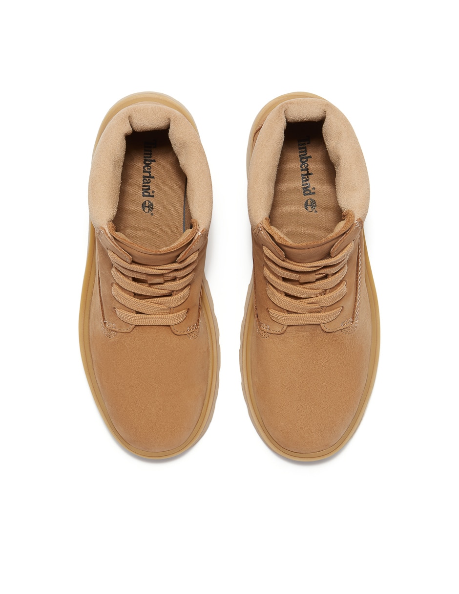 Bota arriba del tobillo de piel para mujer 7
