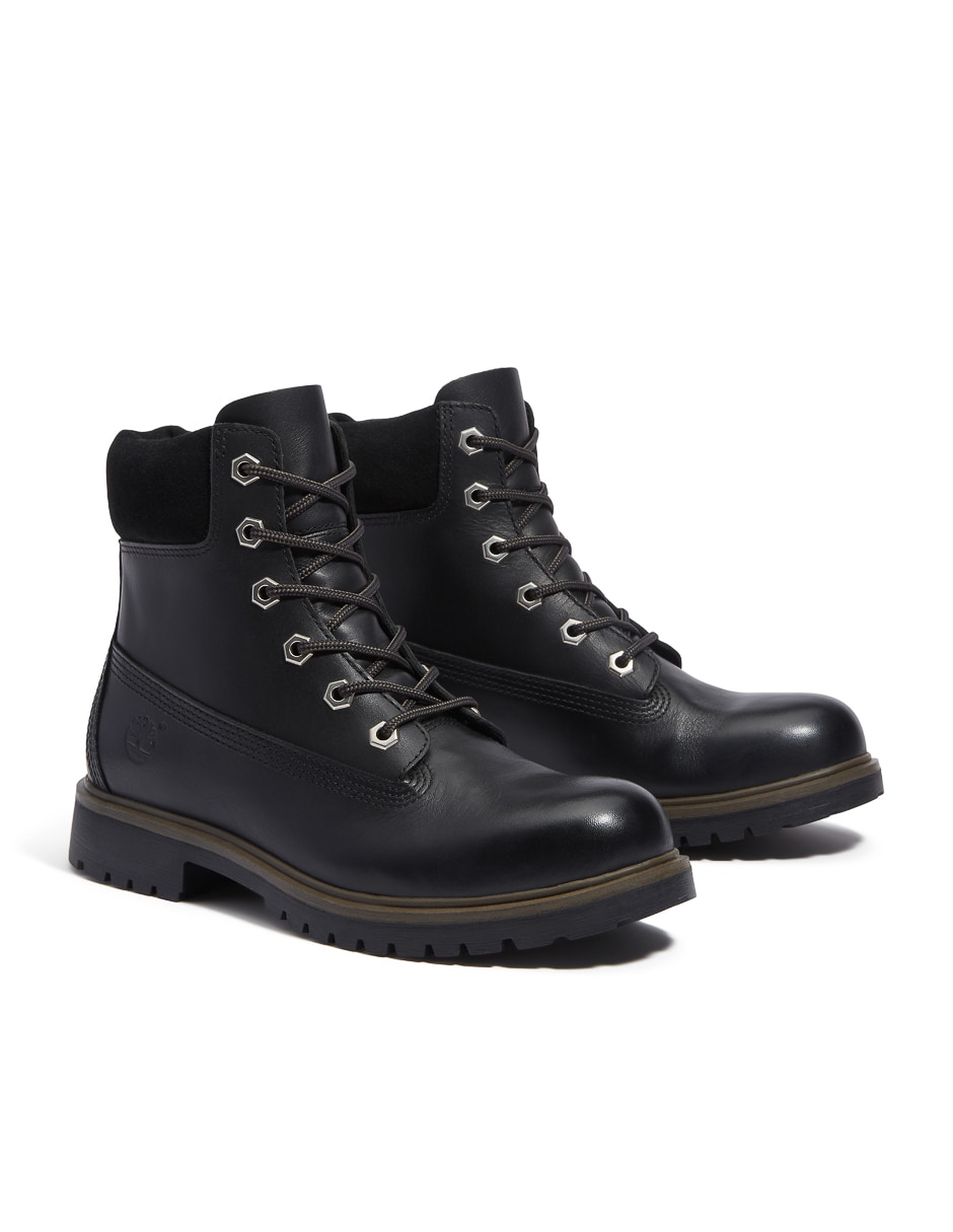 Bota arriba del tobillo de piel para mujer 5