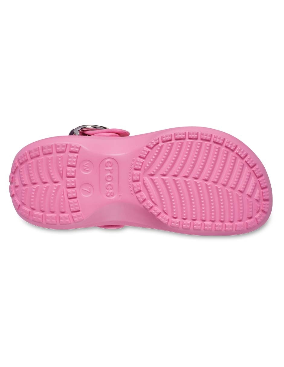 Sandalia Crocs Classic Platform Buckle Clog para mujer