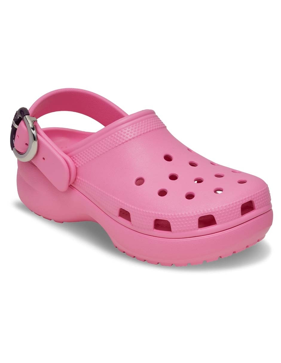 Sandalia Crocs Classic Platform Buckle Clog para mujer