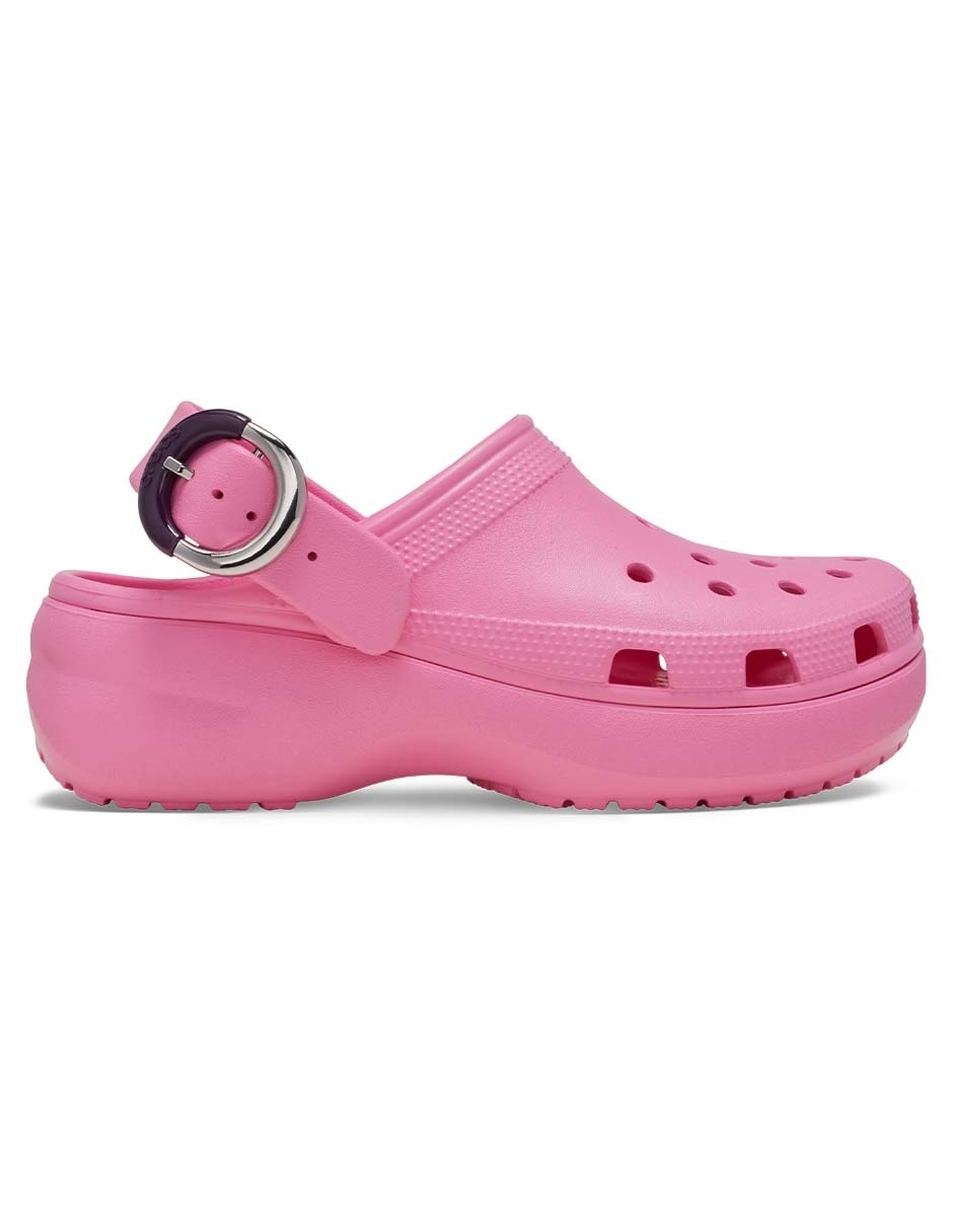 Sandalia Crocs Classic Platform Buckle Clog para mujer
