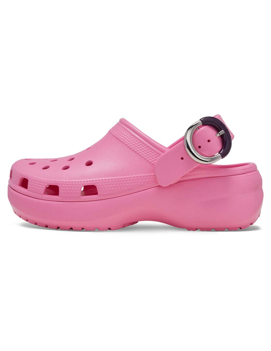 Sandalia Crocs Classic Platform Buckle Clog para mujer