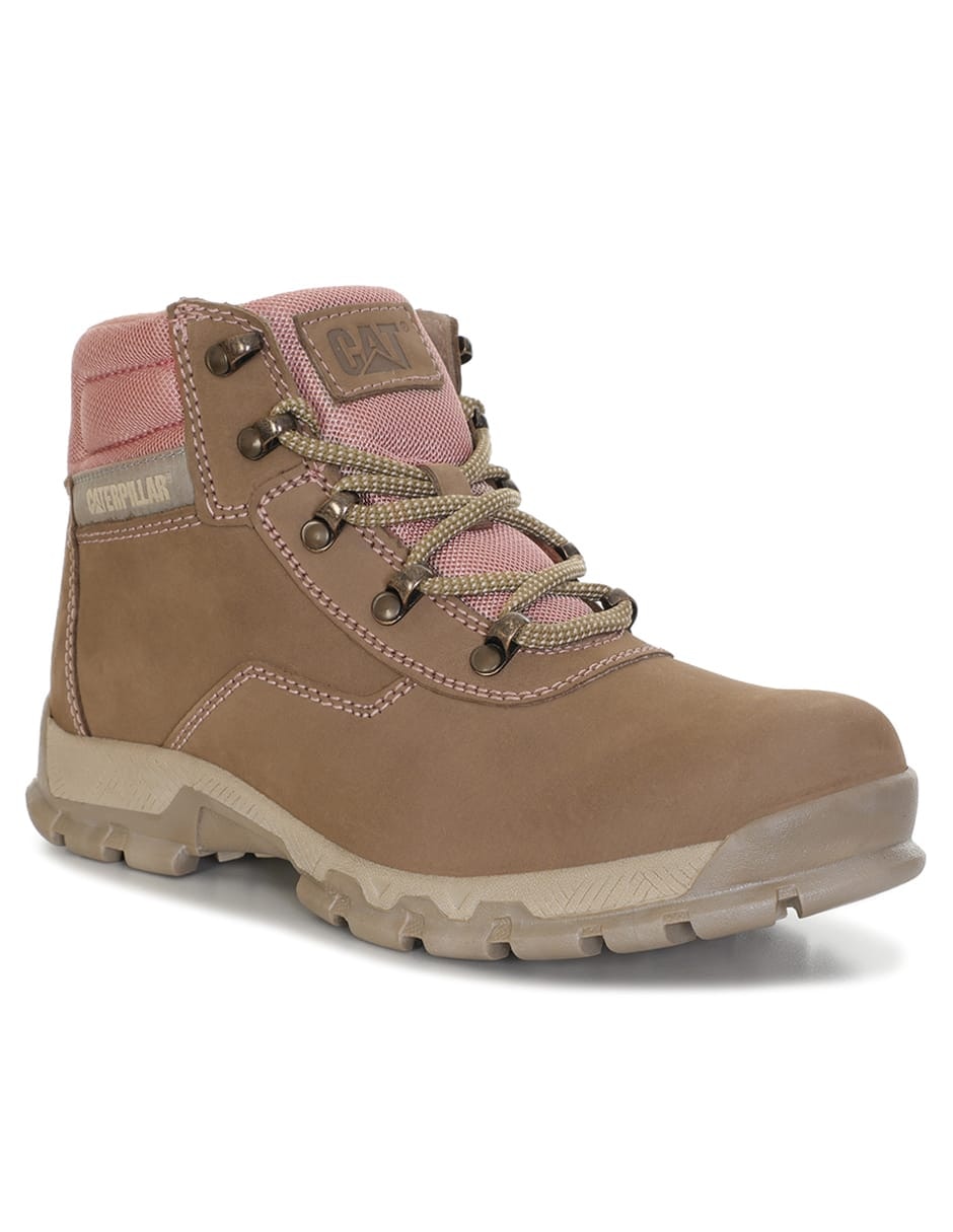 Bota arriba del tobillo de piel para mujer 4