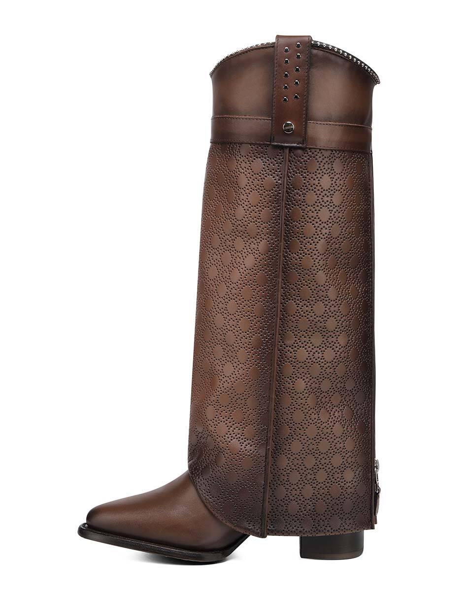 Bota cowboy Abajo de la rodilla de piel para mujer 5