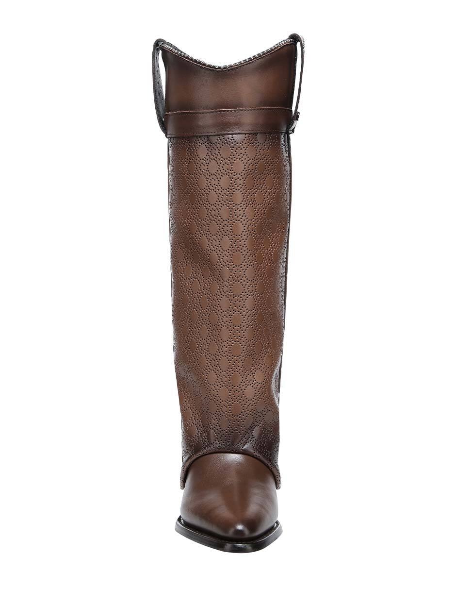 Bota cowboy Abajo de la rodilla de piel para mujer 6