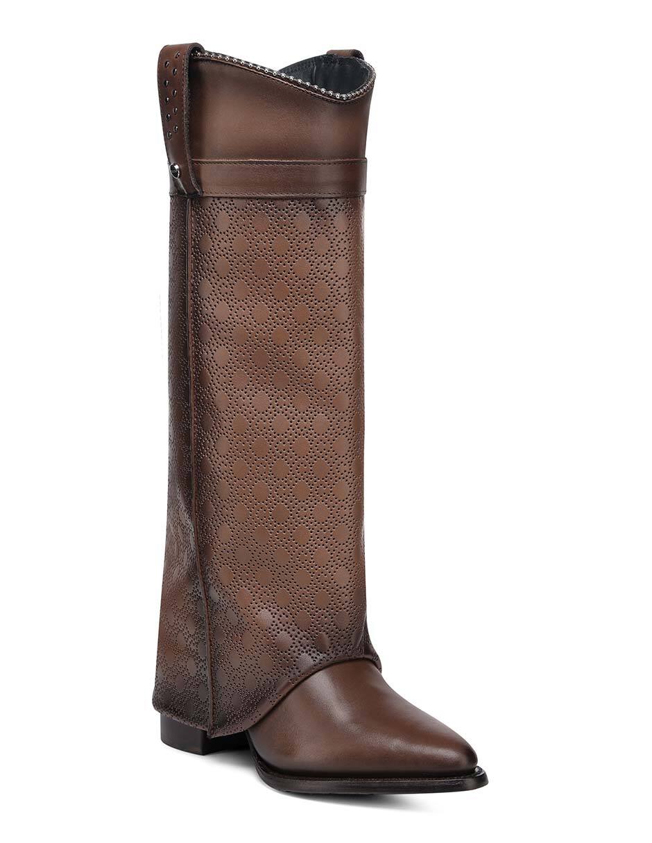 Bota cowboy Abajo de la rodilla de piel para mujer 1