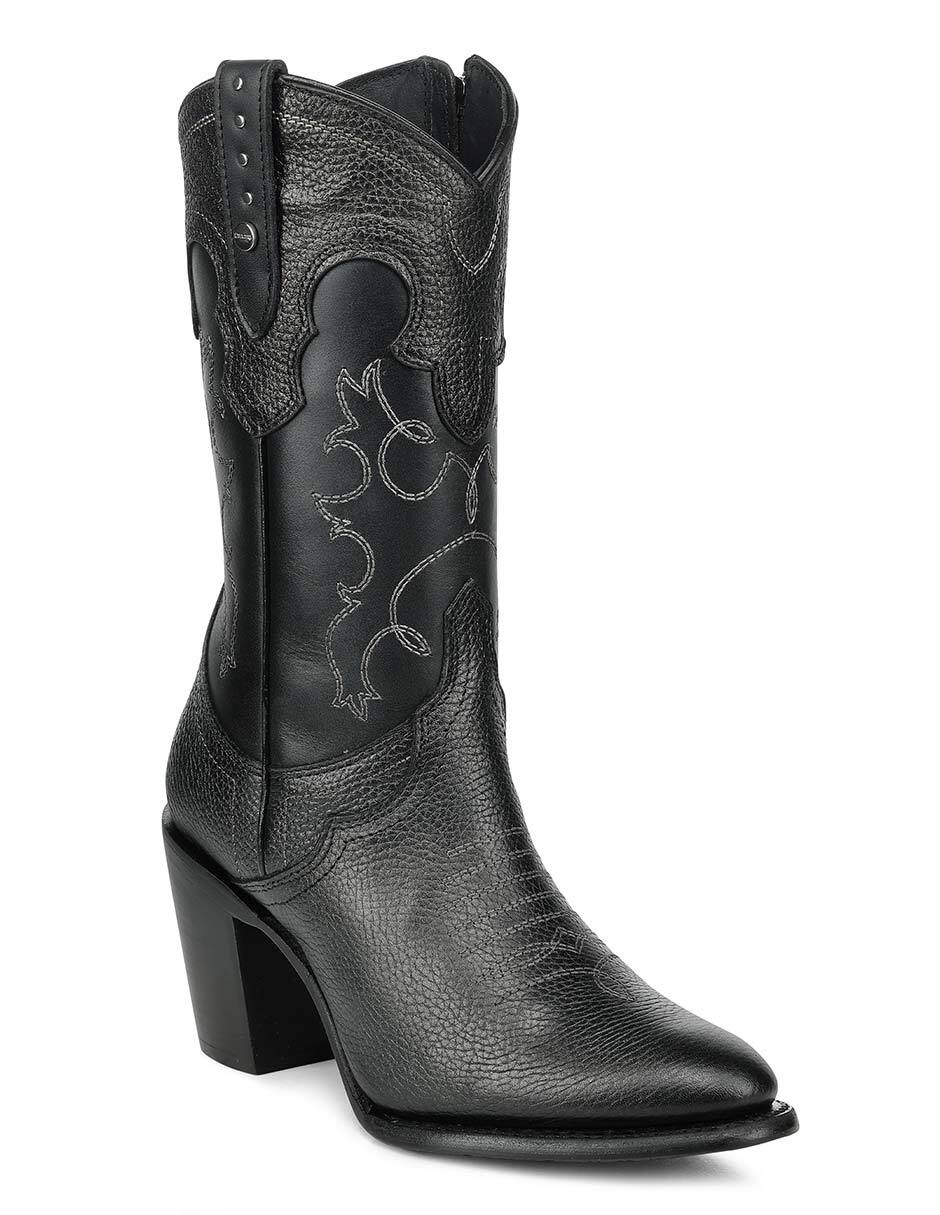 Bota cowboy abajo de la rodilla de piel bovino para mujer Bota cowboy abajo de la rodilla de piel bovino para mujer