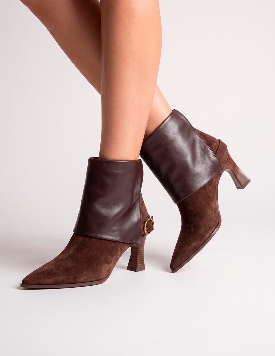 Bota al tobillo hispanitas de piel para mujer 2