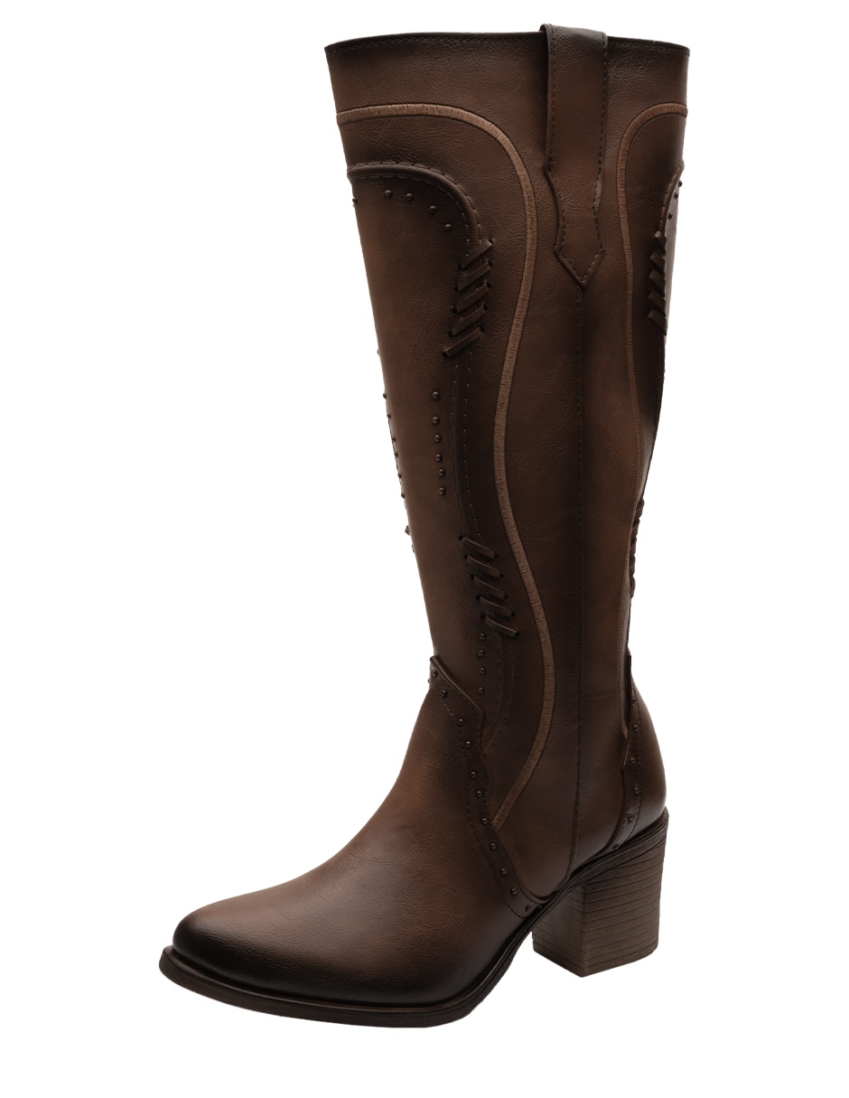Bota cowboy Abajo de la rodilla Sin familia de Sintético para mujer 2