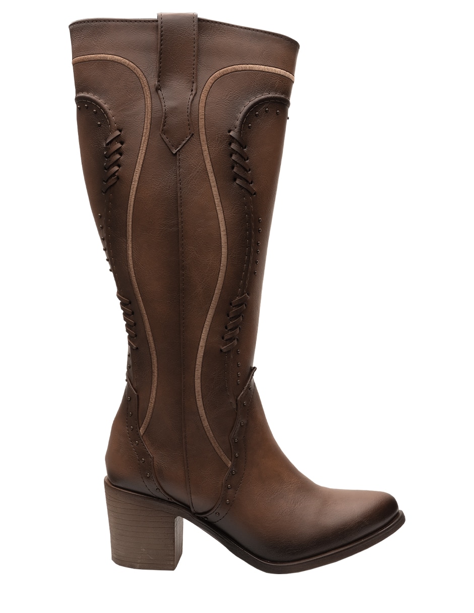 Bota cowboy Abajo de la rodilla Sin familia de Sintético para mujer 3