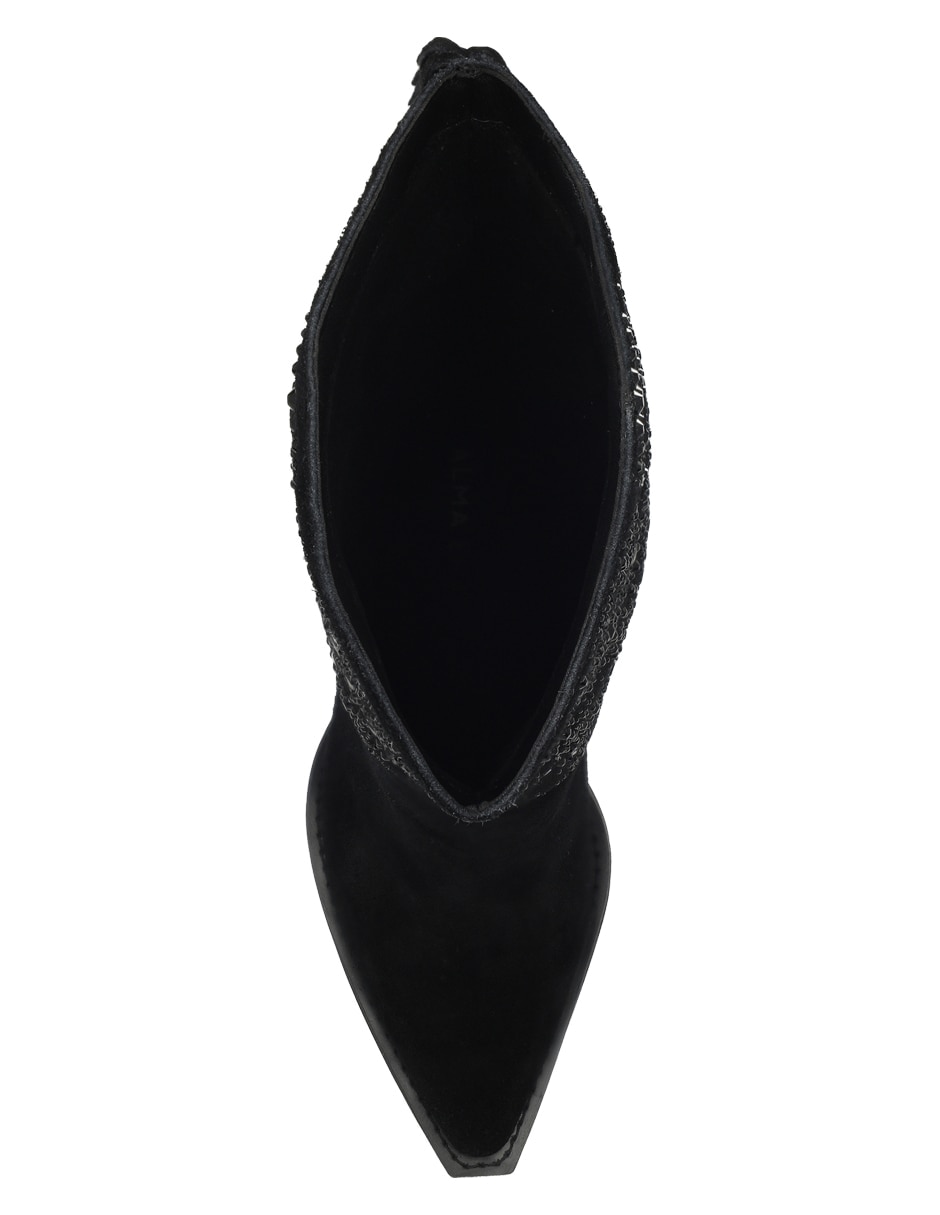 Bota media pierna de piel para mujer 7