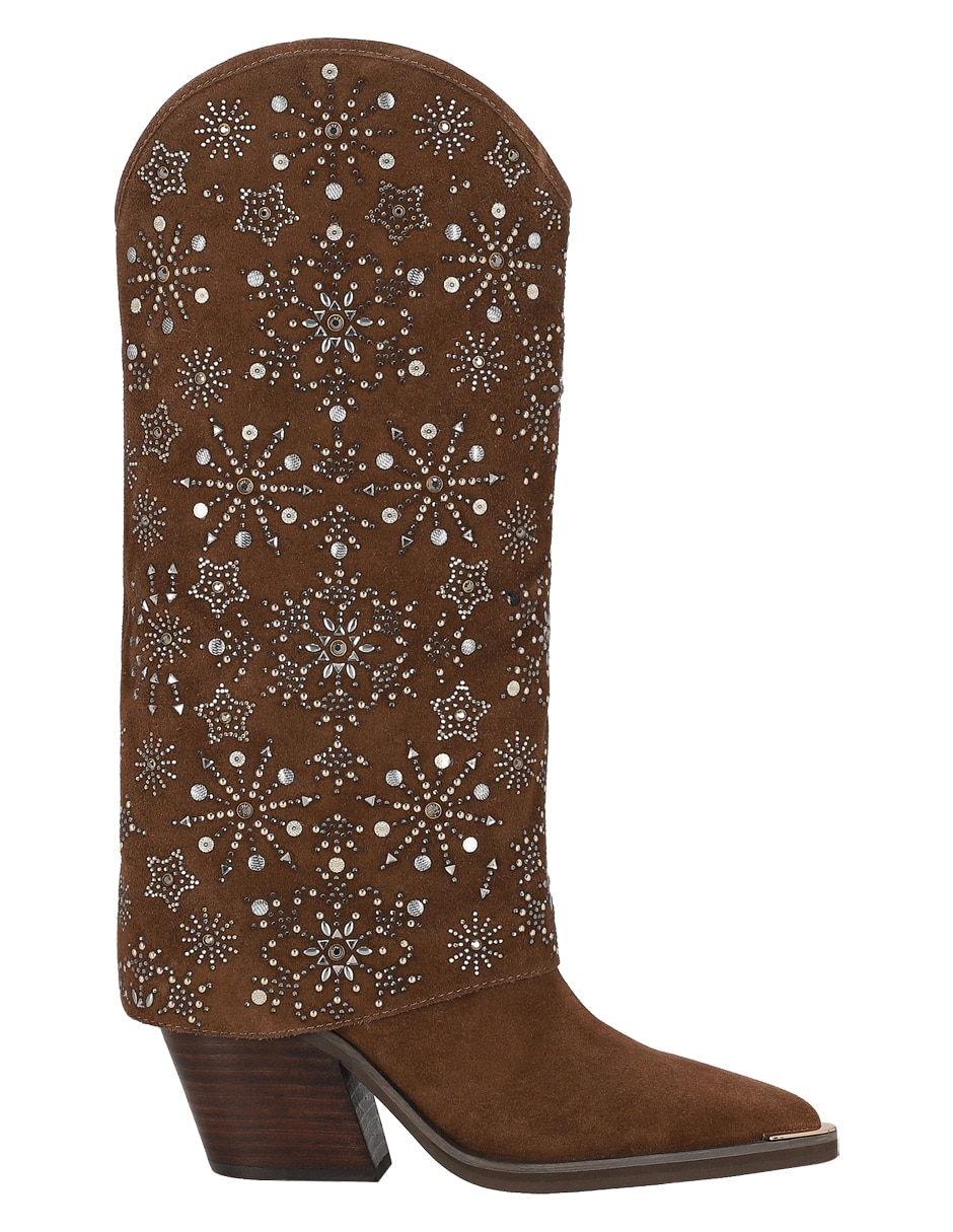 Bota media pierna de piel para mujer 3