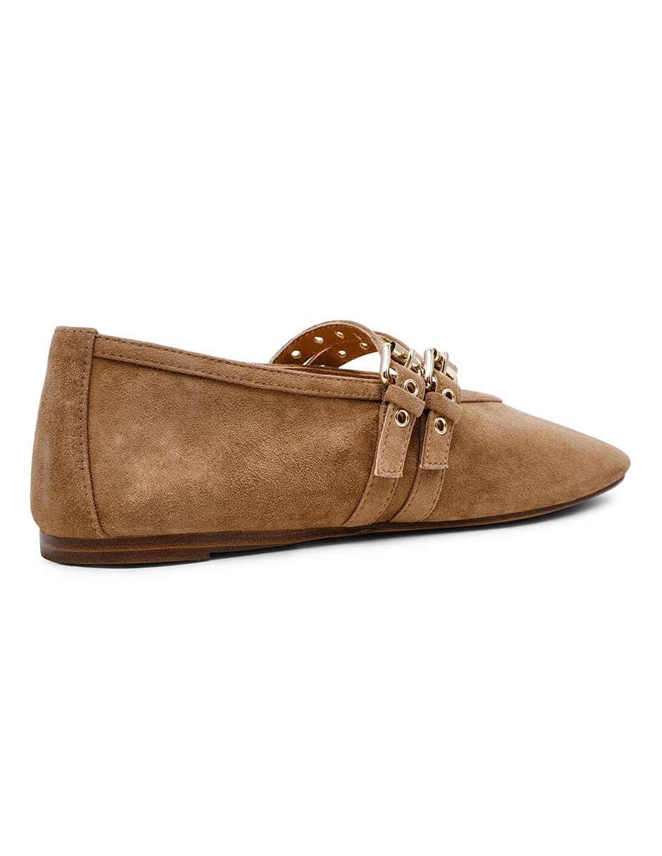 Balerina Steve Madden Lydia de gamuza para mujer