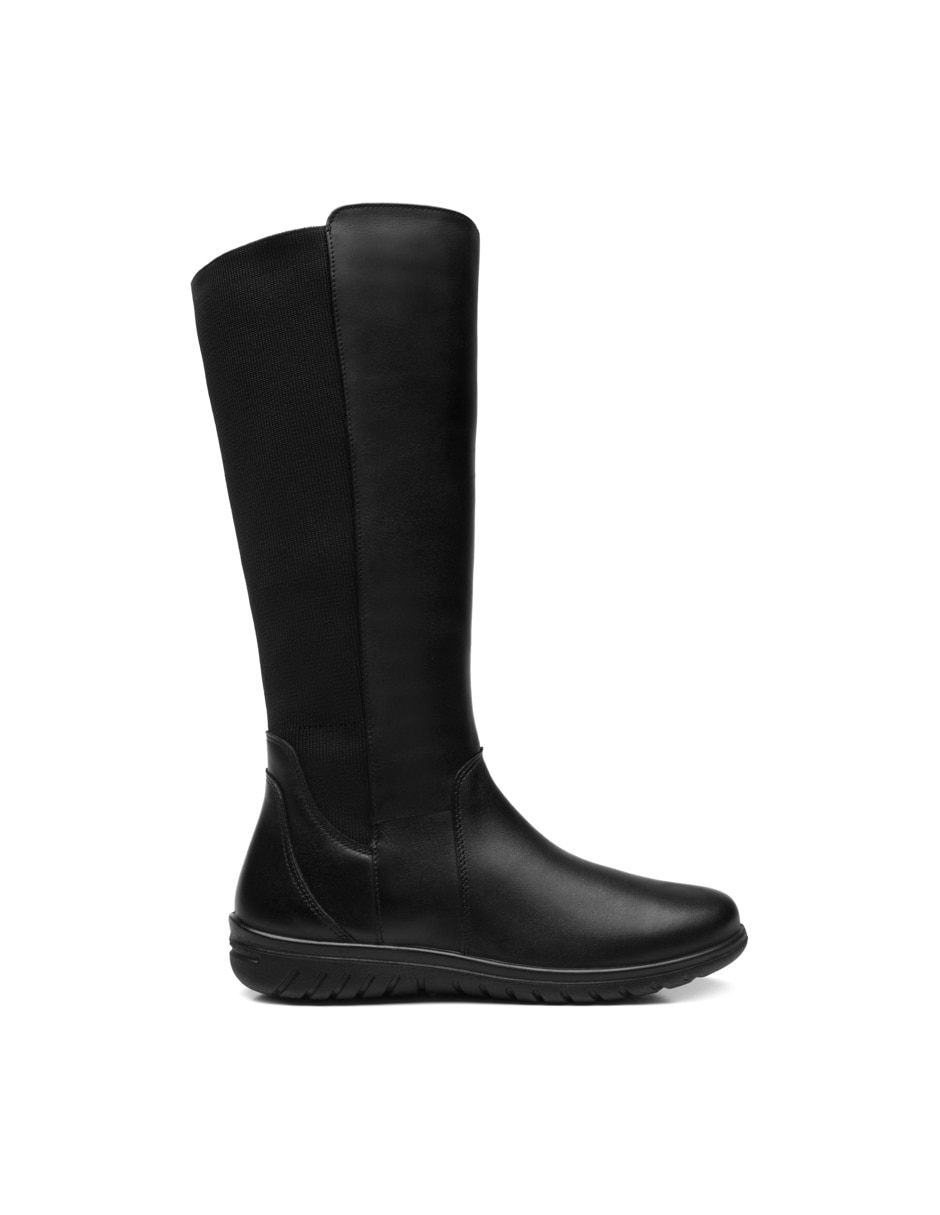 Bota abajo de la rodilla de piel para mujer 10