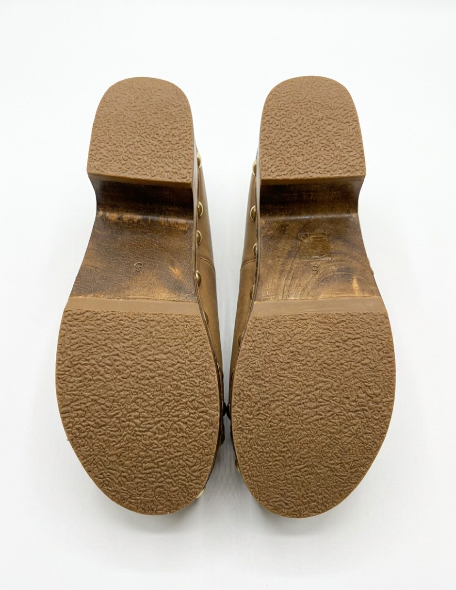 Zueco de piel para mujer 4