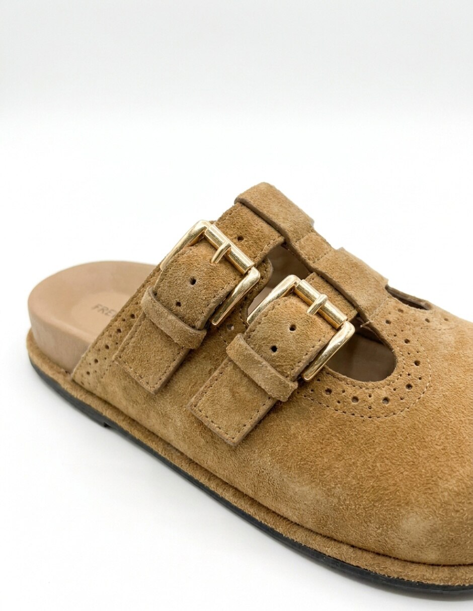 Slipper de piel para mujer 5