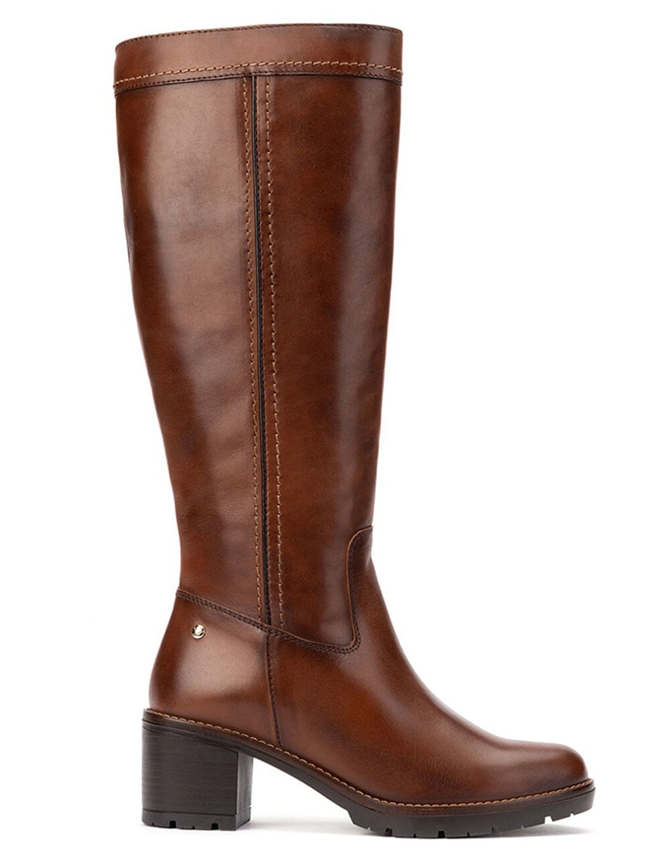Bota abajo de la rodilla de cuero para mujer Bota abajo de la rodilla de cuero para mujer