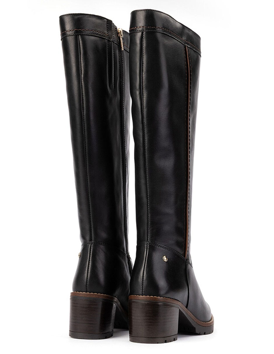 Bota abajo de la rodilla de cuero para mujer 3