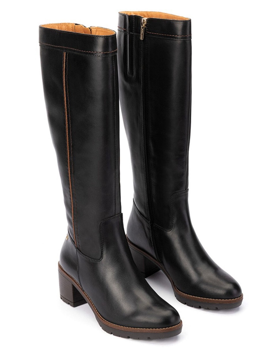 Bota abajo de la rodilla de cuero para mujer 4