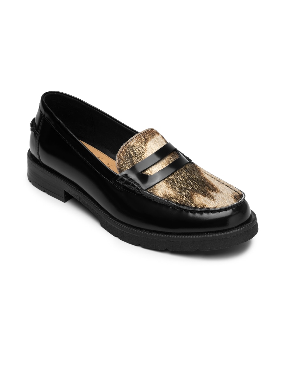 Mocasin casual de piel para mujer 2