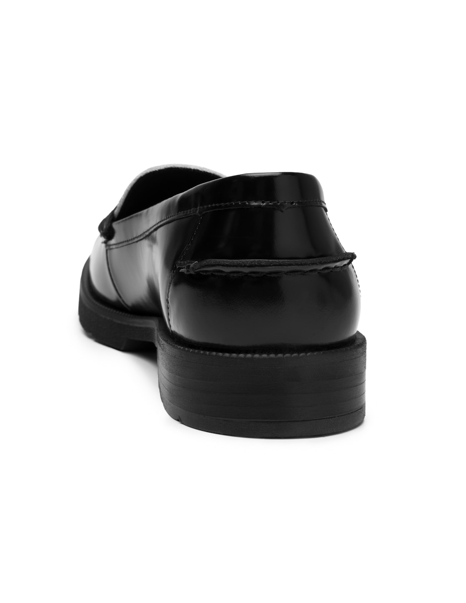 Mocasin casual de piel para mujer 4