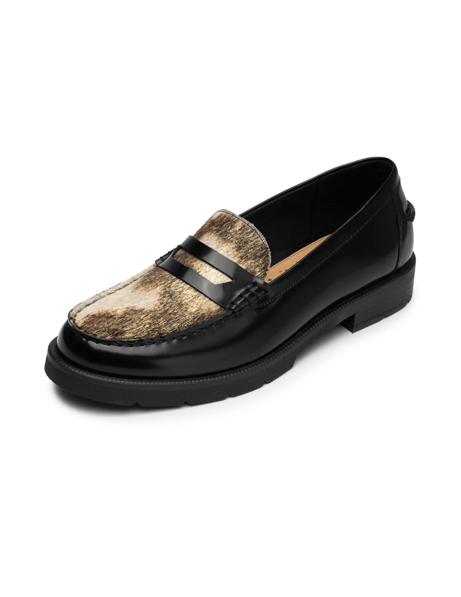 Mocasin casual de piel para mujer 7
