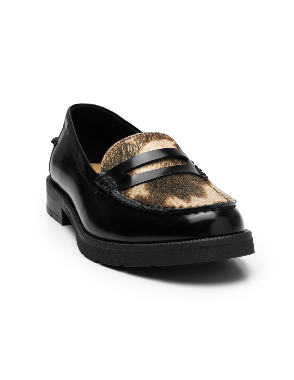 Mocasin casual de piel para mujer 9