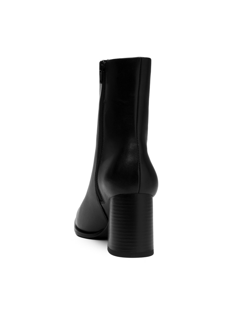 Botín arriba del tobillo casual de piel para mujer 3
