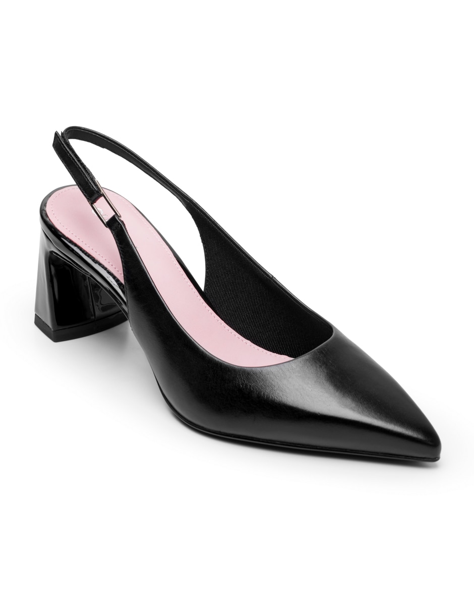 Zapatilla de piel