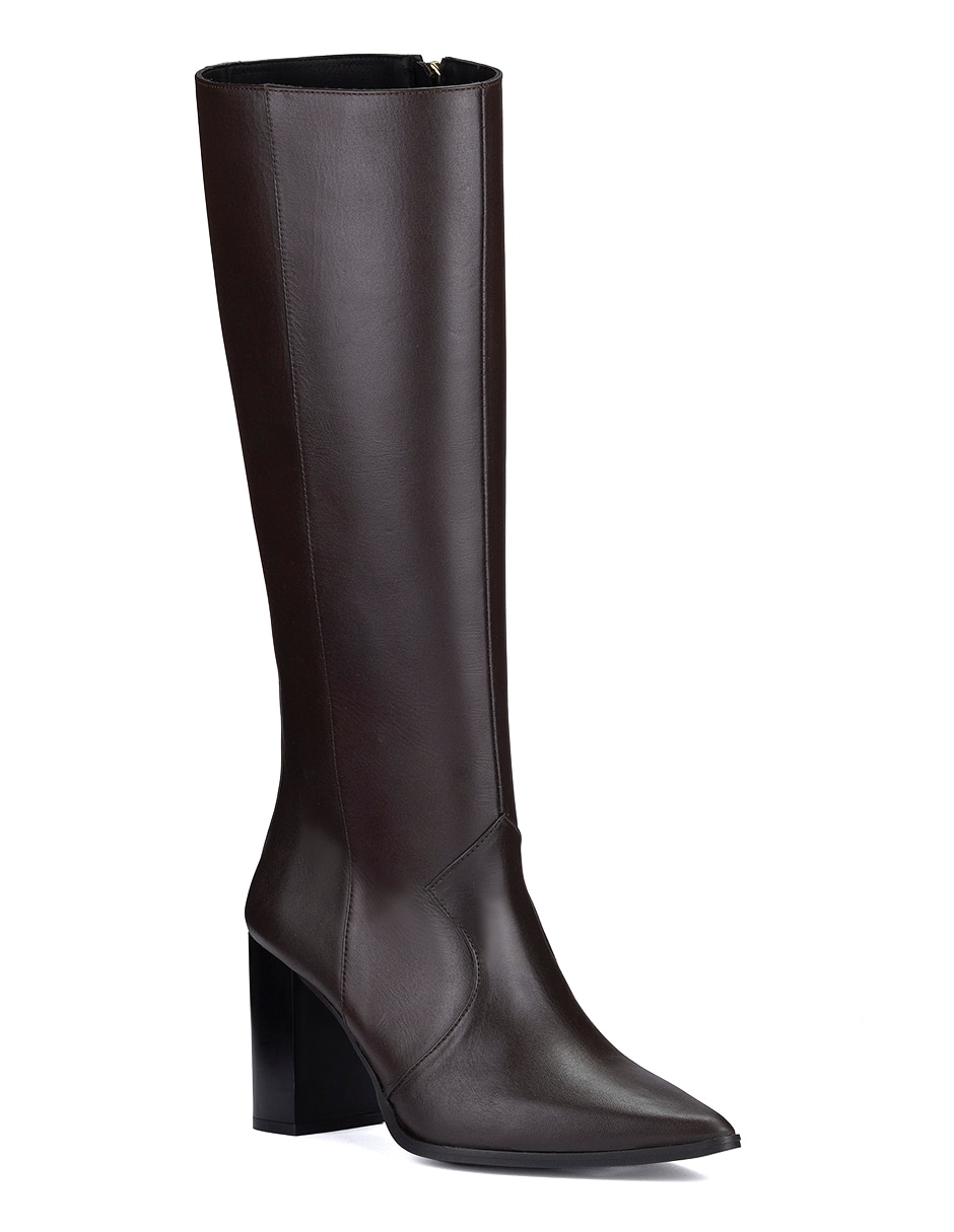 Bota abajo de la rodilla de piel para mujer Bota abajo de la rodilla de piel para mujer