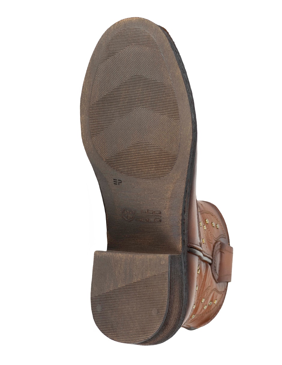 Bota arriba del tobillo de piel para mujer 2