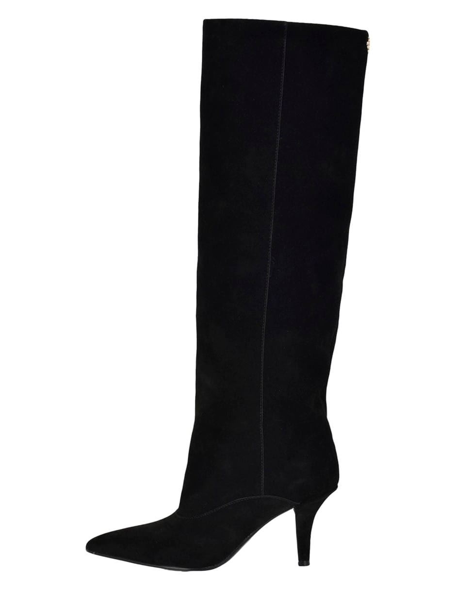 Bota abajo de la rodilla de piel para mujer