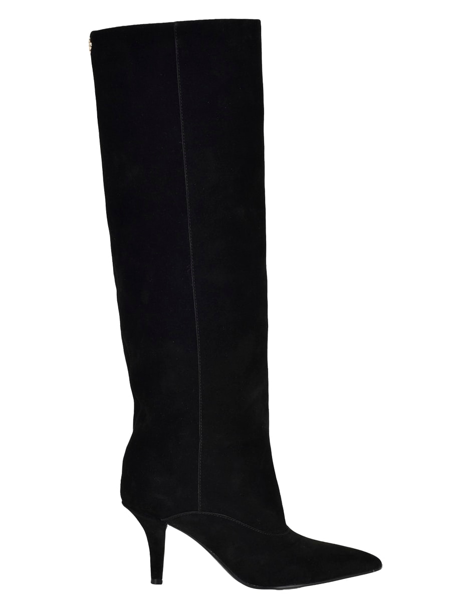 Bota abajo de la rodilla de piel para mujer 5
