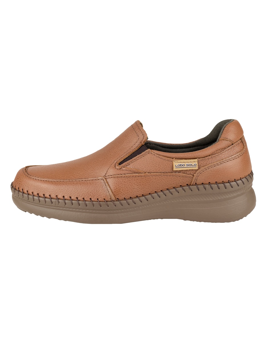 Mocasín de piel para mujer