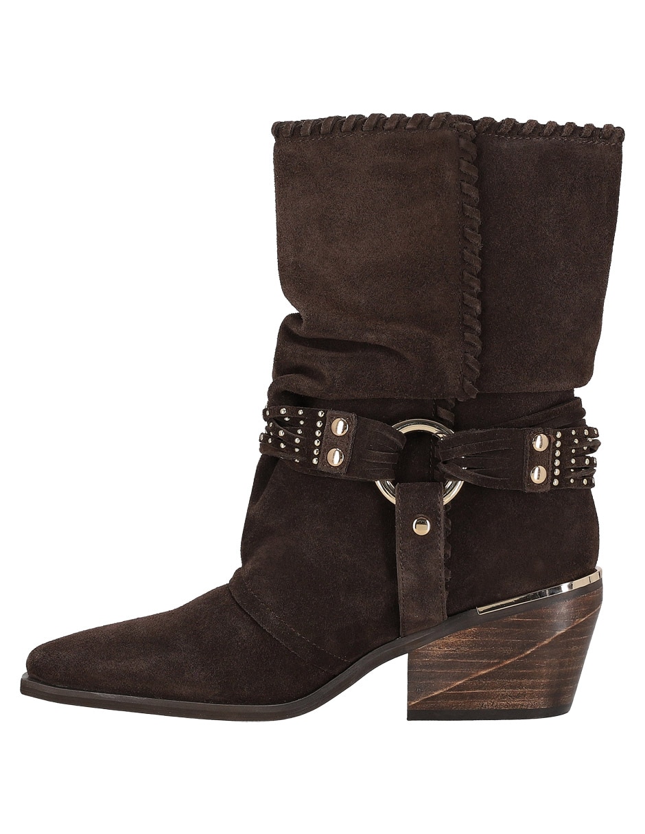 Bota arriba del tobillo de piel para mujer 2