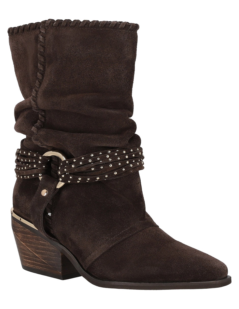 Bota arriba del tobillo de piel para mujer 7