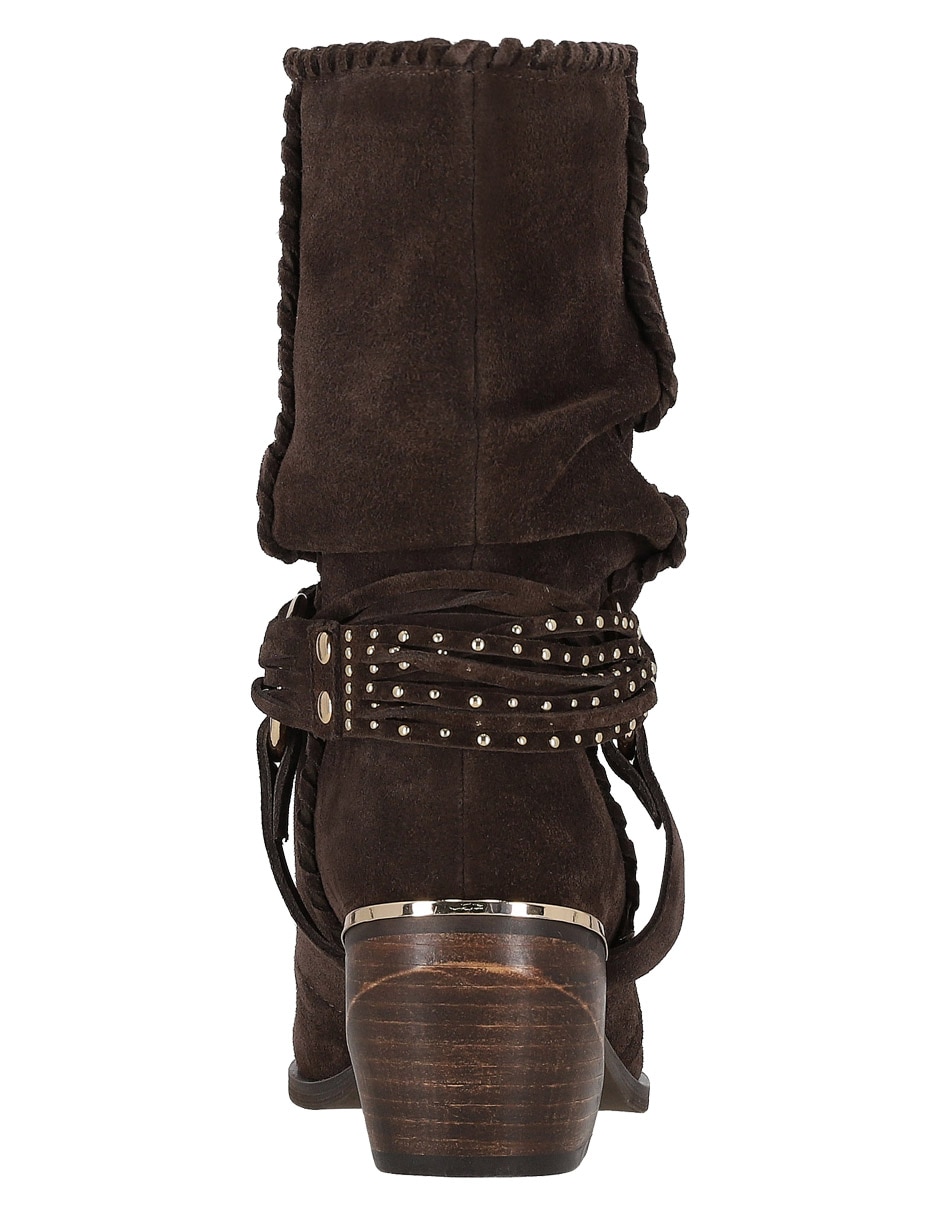 Bota arriba del tobillo de piel para mujer 8