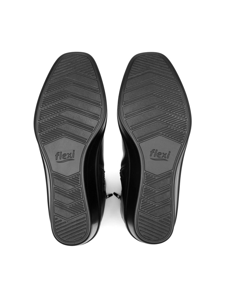 Bota abajo de la rodilla casual de piel para mujer 2